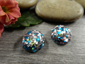 Kapussi kimalle, 12mm, moniväri, 1kpl