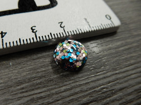 Kapussi kimalle, 12mm, moniväri, 1kpl