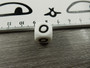 Kirjainhelmi O, 12mm, valkoinen, 1kpl 