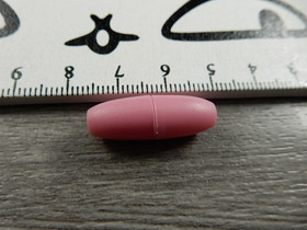 Turvalukko, 24x9mm, pinkki, 1kpl