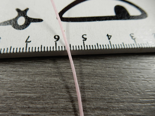 Vahattu nauha, 1mm, vaaleanpunainen, 1m