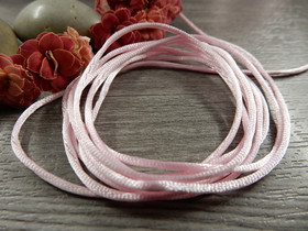 Satiininyöri, 1mm, vaaleanpunainen, 1m
