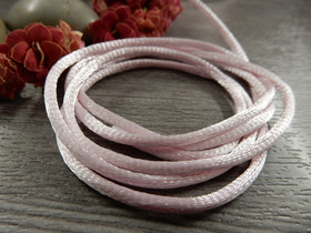 Satiininyöri, 2mm, vaaleanpunainen, 1m