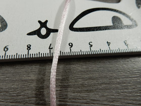 Satiininyöri, 2mm, vaaleanpunainen, 1m