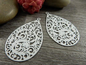 Pisarariipus, 30x18mm, valkoinen, 1kpl