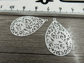 Pisarariipus, 30x18mm, valkoinen, 1kpl