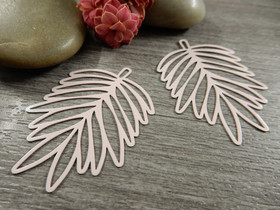 Lehtiriipus, 38x28mm, vaaleanpunainen, 1kpl