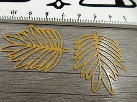 Lehtiriipus, 38x28mm, okra, 1kpl