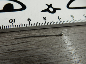 Korupiikki pallopää, 30x0,4mm, kirkashopea, 100kpl
