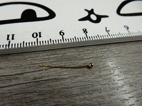 Korupiikki pallopää, 20x0.4mm, kulta, 100kpl