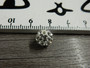 Shamballa helmi, 8mm, kirkas, 1kpl