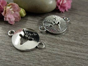 Peurariipus/linkki, 23x16mm, kromi, 1kpl