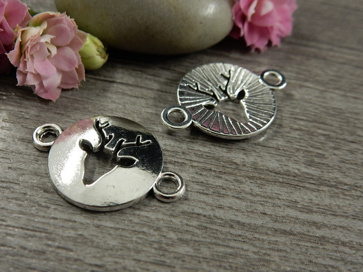 Peurariipus/linkki, 23x16mm, kromi, 1kpl