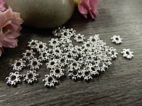 Metallihelmi rondelli, 4mm, kirkashopea, 20kpl