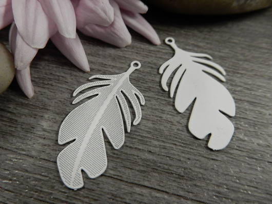 Höyhenriipus, 30x15mm, valkoinen, 1kpl