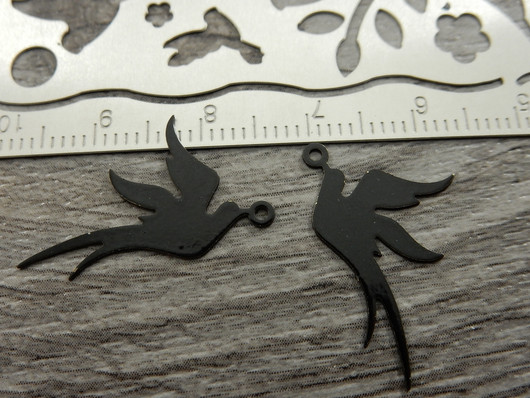 Linturiipus, 23x19mm, musta, 1kpl