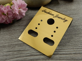 Korvakorukortti, 3.7x3cm, kulta, 1kpl