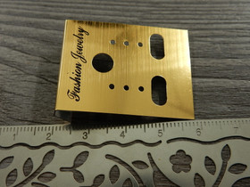 Korvakorukortti, 3.7x3cm, kulta, 1kpl