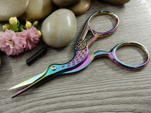 Haikarasakset, 9.5cm, moniväri, 1kpl