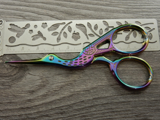 Haikarasakset, 9.5cm, moniväri, 1kpl