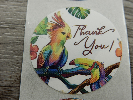 Thank you tarra, 25mm, moniväri, 10kpl