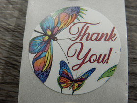 Thank you tarra, 25mm, moniväri, 10kpl