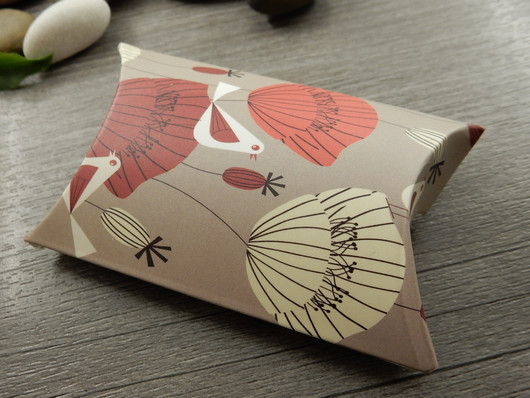 Lahjarasia, 8x5.5x2.5cm, punainen, 1kpl