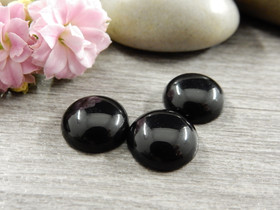 Kapussi pyöreä, 12mm, musta, 1kpl