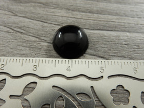 Kapussi pyöreä, 12mm, musta, 1kpl