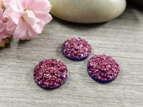 Kapussi glitter, 10mm, viininpunainen, 1kpl