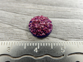 Kapussi glitter, 10mm, viininpunainen, 1kpl