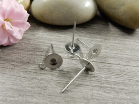 Korvakorutappi lenkillä, 6x13mm, rst, 10 paria