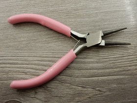 Pyöröpäiset korupihdit, 12cm, vaaleanpunainen, 1kpl