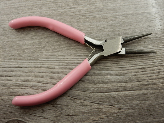 Pyöröpäiset korupihdit, 12cm, vaaleanpunainen, 1kpl