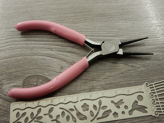 Pyöröpäiset korupihdit, 12cm, vaaleanpunainen, 1kpl