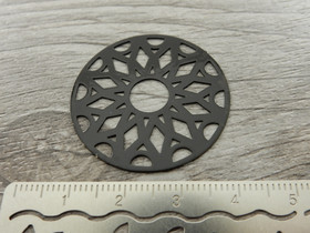 Kuvio/ympyräriipus, 33mm, musta, 1kpl