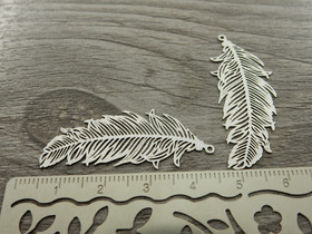 Sulkariipus, 40x14mm, mattahopea, 1kpl