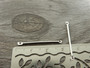 Korulinkit tikku, 30x1mm, kirkashopea, 10kpl
