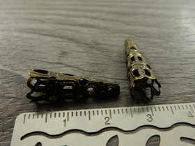 Helmihattu filigraani, 23x9mm, pronssi, 10kpl