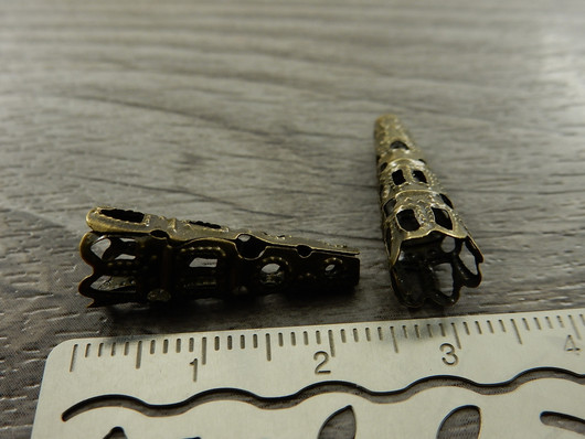 Helmihattu filigraani, 23x9mm, pronssi, 10kpl