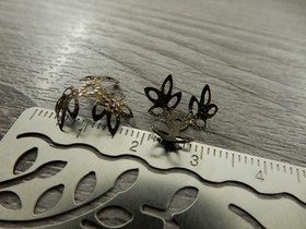 Helmihattu lehti, 12mm, pronssi, 20kpl