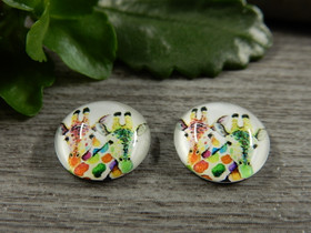 Kapussi kirahvit, 12mm, moniväri, 1kpl