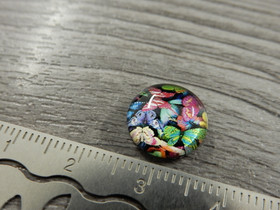 Kapussi perhoset, 12mm, moniväri, 1kpl