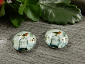 Kapussi lintu ja häkki, 12mm, moniväri, 1kpl