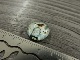 Kapussi lintu ja häkki, 12mm, moniväri, 1kpl