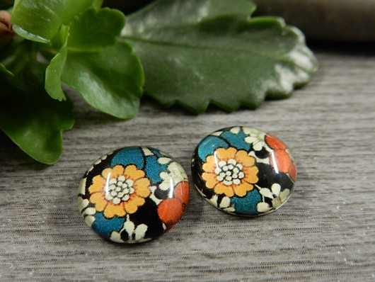 Kapussi kukat, 12mm, moniväri, 1kpl