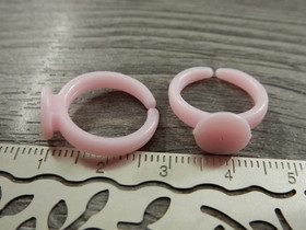 Sormuspohja, n.14mm, 9mm, lasten, vaaleanpunainen, 1kpl