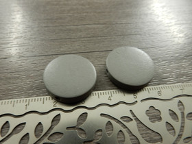 Puuhelmi, 20mm, harmaa, 10kpl