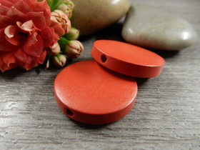 Puuhelmi, 20mm, punainen, 10kpl