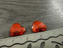Kapussi sydän, 12x12mm, punainen, 1kpl